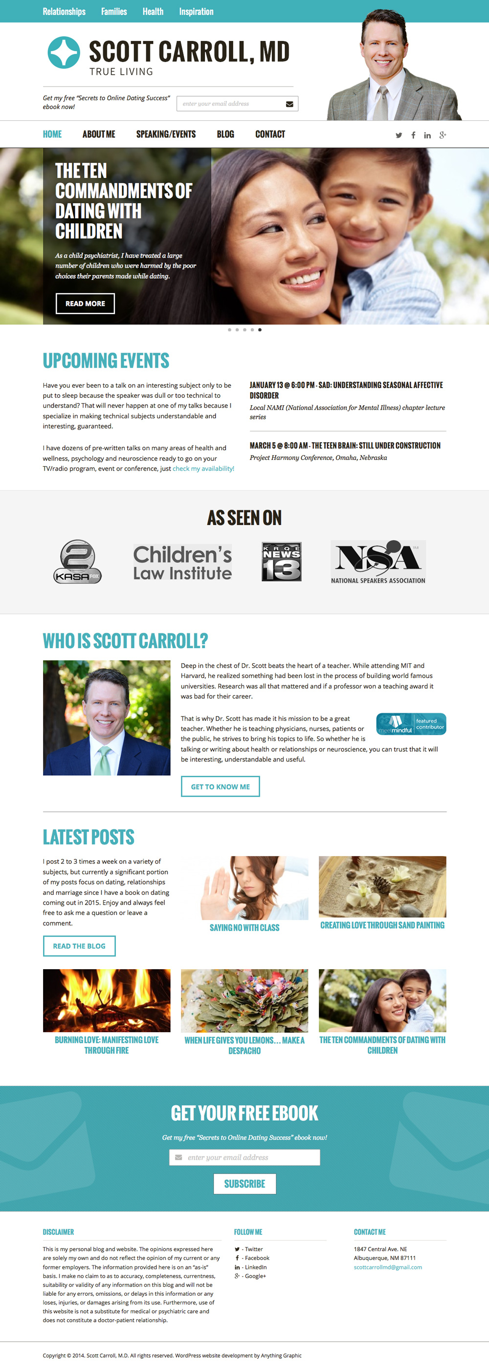 Scott Carroll M.D. - Custom Website Design & WordPress Development